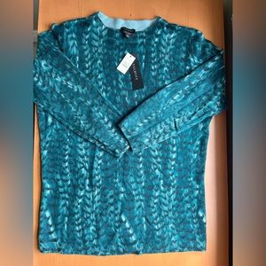 Talbots 3/4 sleeve 100% cashmere sweater